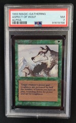 Aspect of Wolf PSA 7 NM Alpha MTG Magic Graded Card